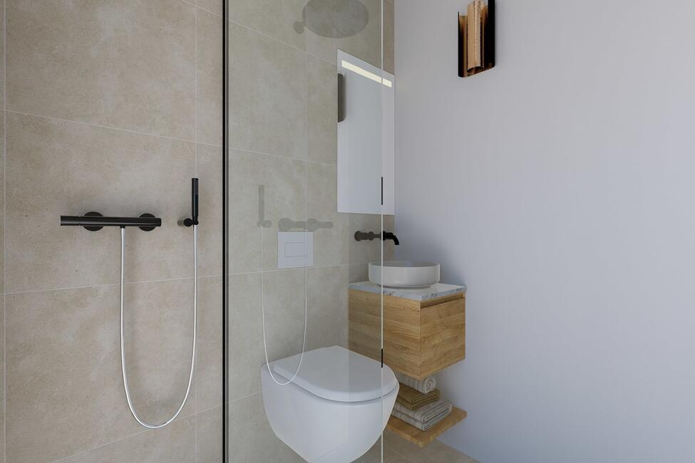 Attraktive Neubau-Villa mit Pool und Meeresweitsicht in Sa Cabaneta