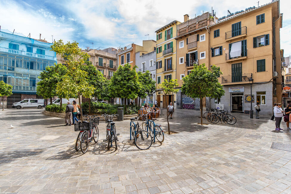 Stylish old town penthouse with roof terrace and garage in Palma