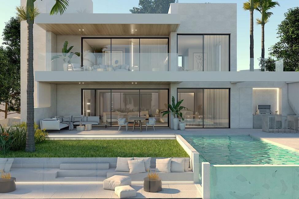 Wunderschöne Neubau-Villa mit Pool im exklusiven Stadtviertel Son Vida