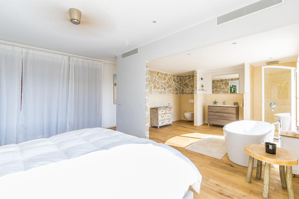 Wunderschöne Villa mit Meerblick und Fahrstuhl in Sol de Mallorca
