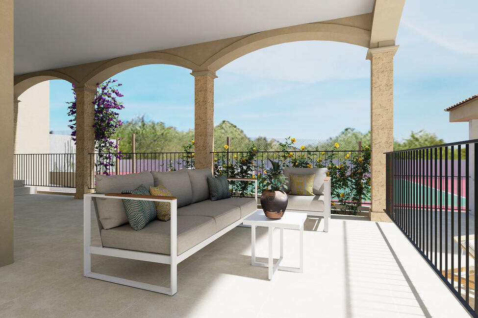 Top renovierte Villa mit Pool und privatem Tennisplatz in Pòrtol