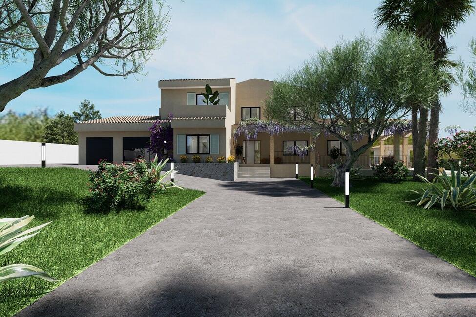 Top renovierte Villa mit Pool und privatem Tennisplatz in Pòrtol