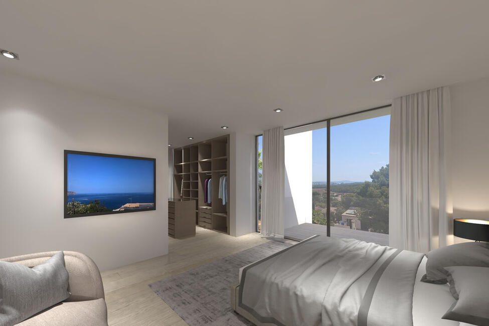 Top Designer-Neubau-Villa mit fantastischem Teil-Meerblick in El Toro