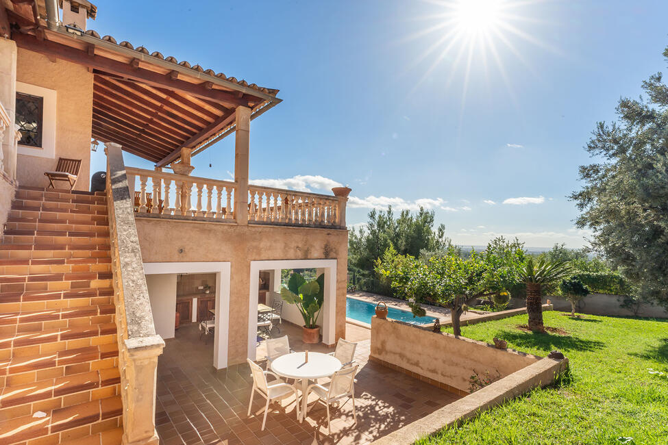 Fantastic country style villa with pool and panoramic views in Sa Coma de Bunyola