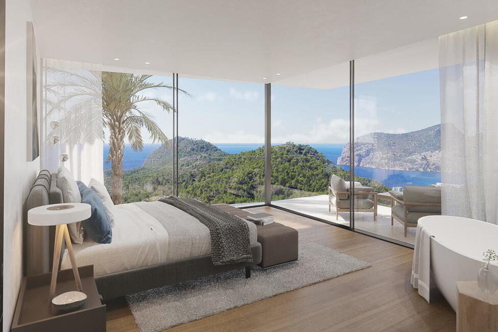 Impresionante villa de Villa de nueva construcción con Vistas a la bahía de Camp de Mar