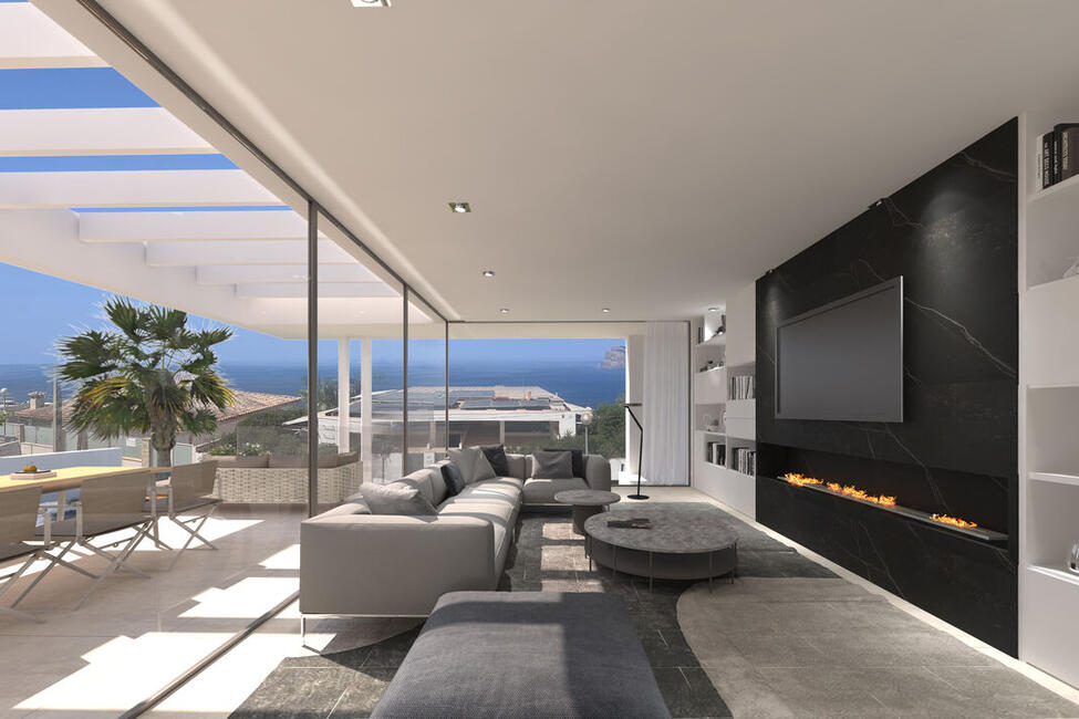 Top Designer-Neubau-Villa mit fantastischem Teil-Meerblick in El Toro