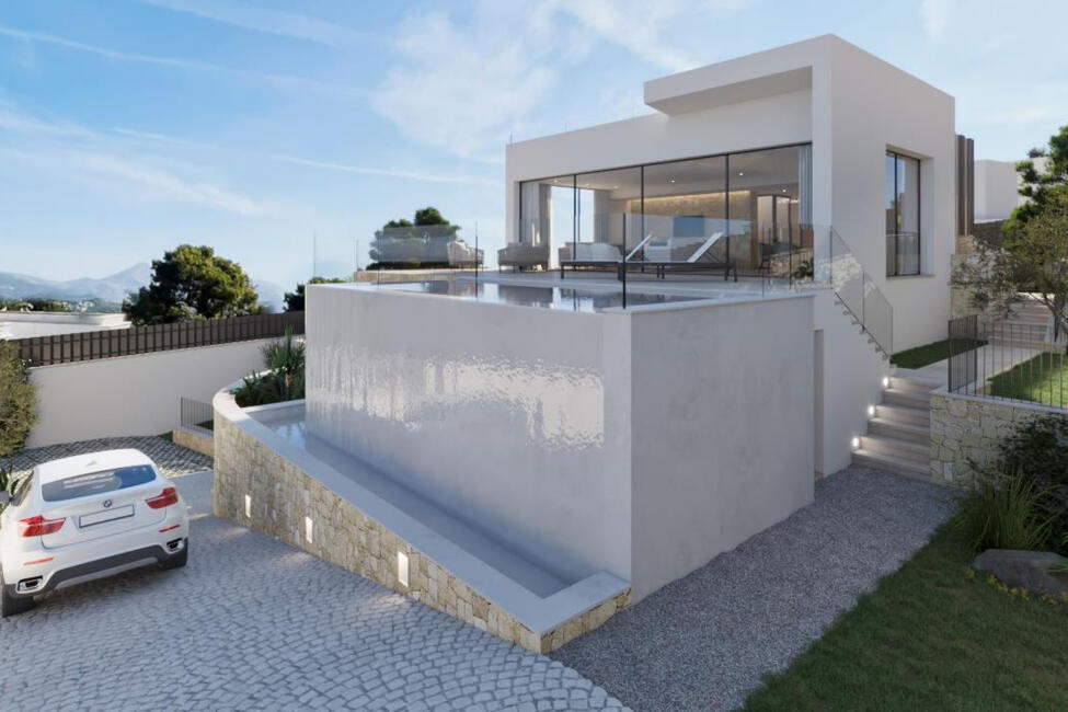 Stylish newly built villa with sea views in Santa Ponsa