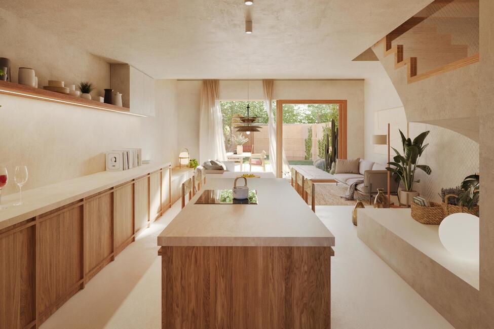 Tolle Neubau-Reihenhäuser mit privaten Swimmingpools in Sencelles