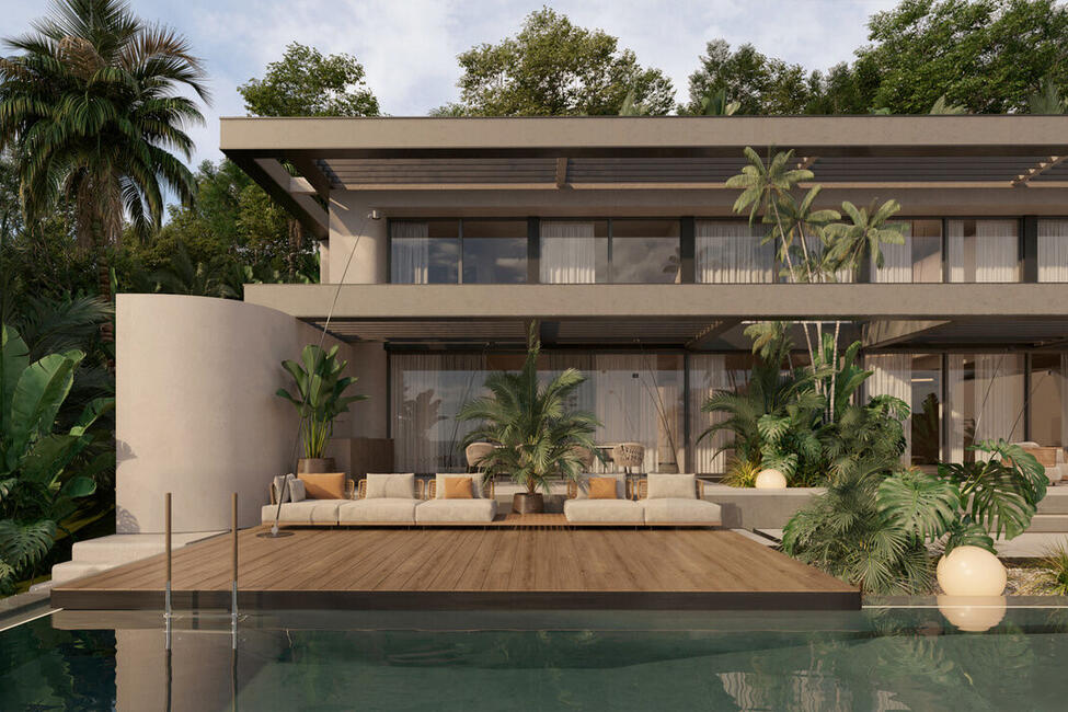 Fantastisches Grundstück und Projekt mit traumhaftem Hafenblick in Puerto Andratx