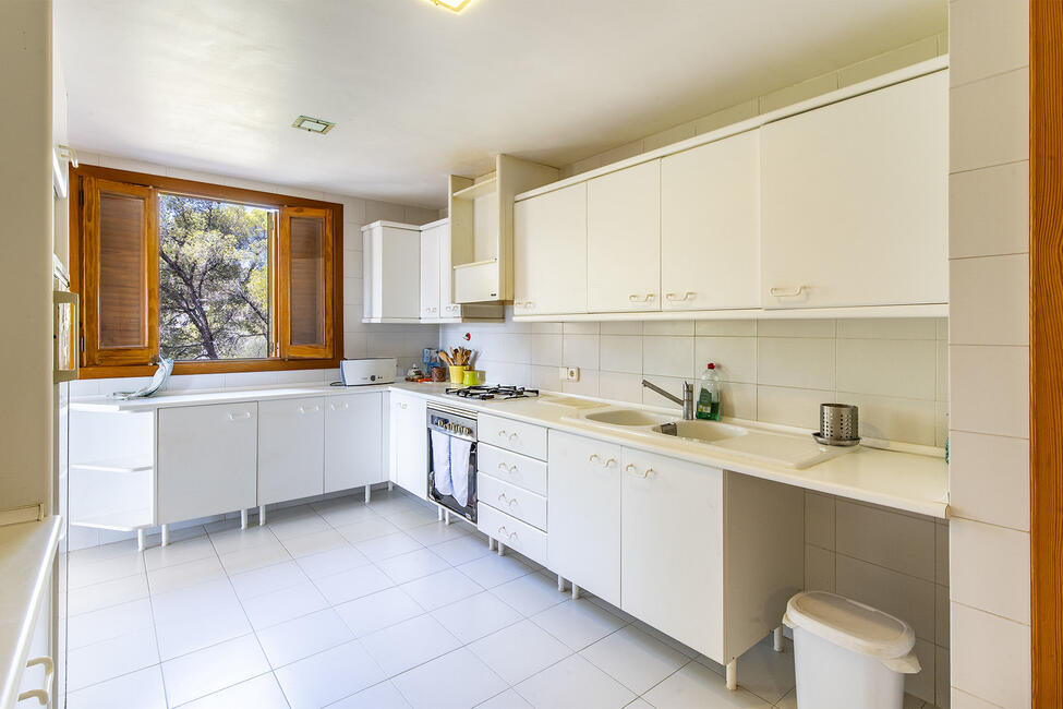 Tolles Apartment mit herrlichem Meerblick und Gemeinschaftspool in Cas Catalá