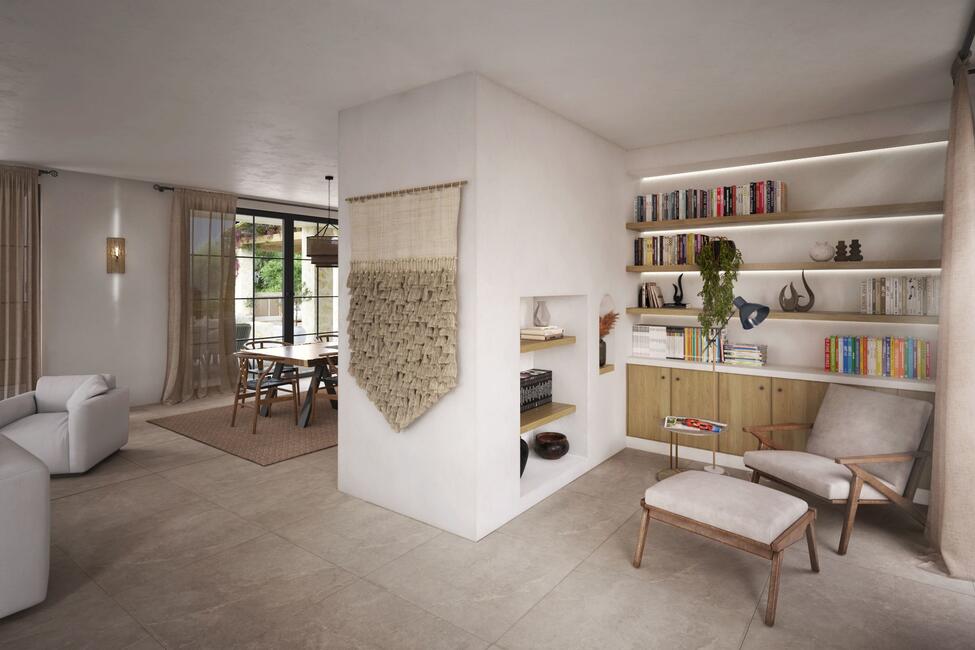 Unique new construction finca with pool and sensational mountain views in Llubi