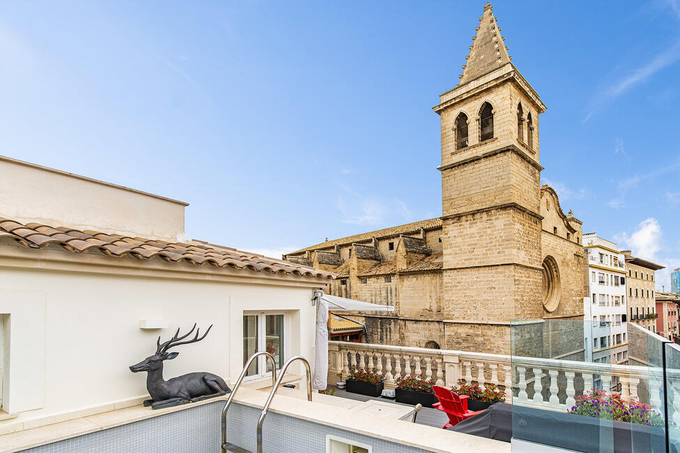Luxus-Stadthaus mit Dachterrasse und Pool in Palmas Altstadt