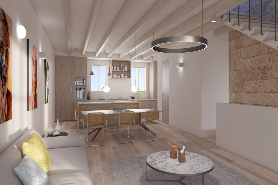 Exclusive renovated townhouse with roof terrace in Santa Catalina