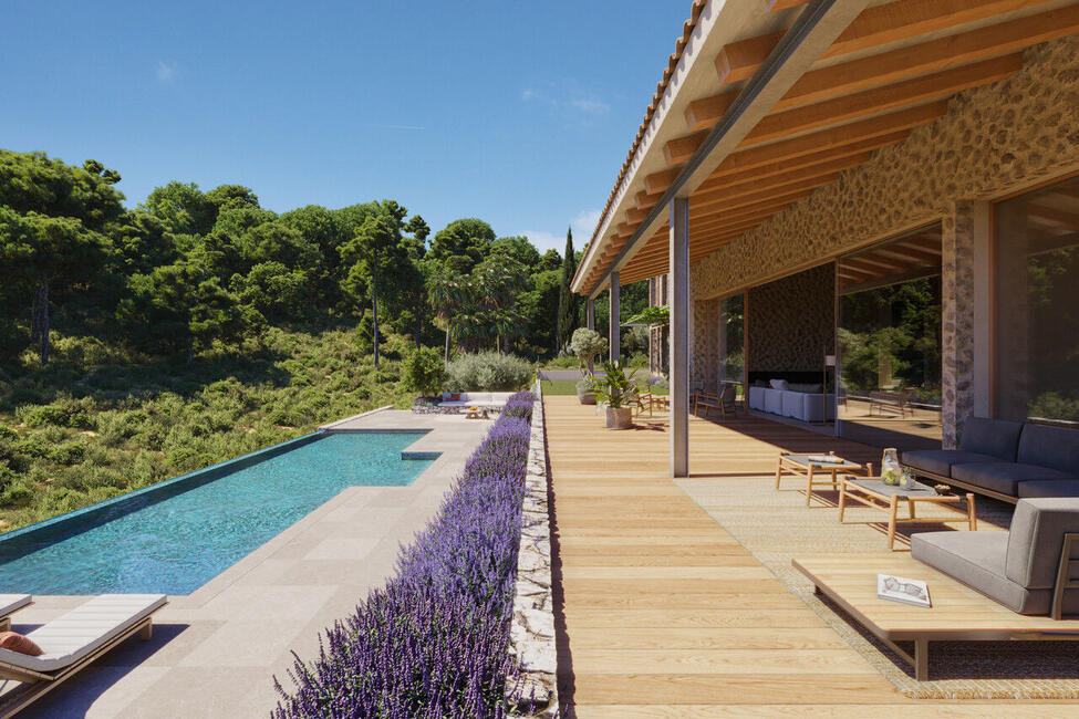 Schlüsselfertige Finca mit Pool und Bergblick in Bunyola