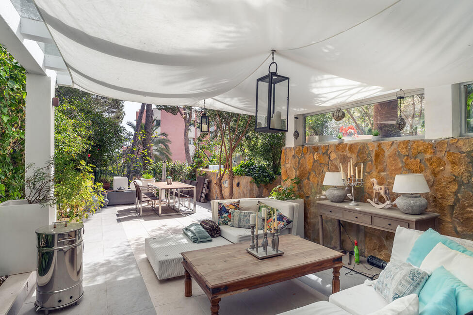 Fantastic ground floor apartment with garden and sunny terraces in Sol de Mallorca