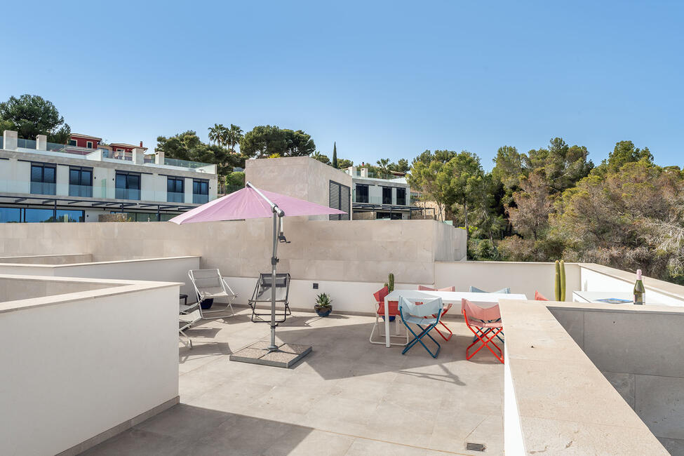 Spektakuläres und stilvolles Haus mit Meerblick in Cala Vinyas