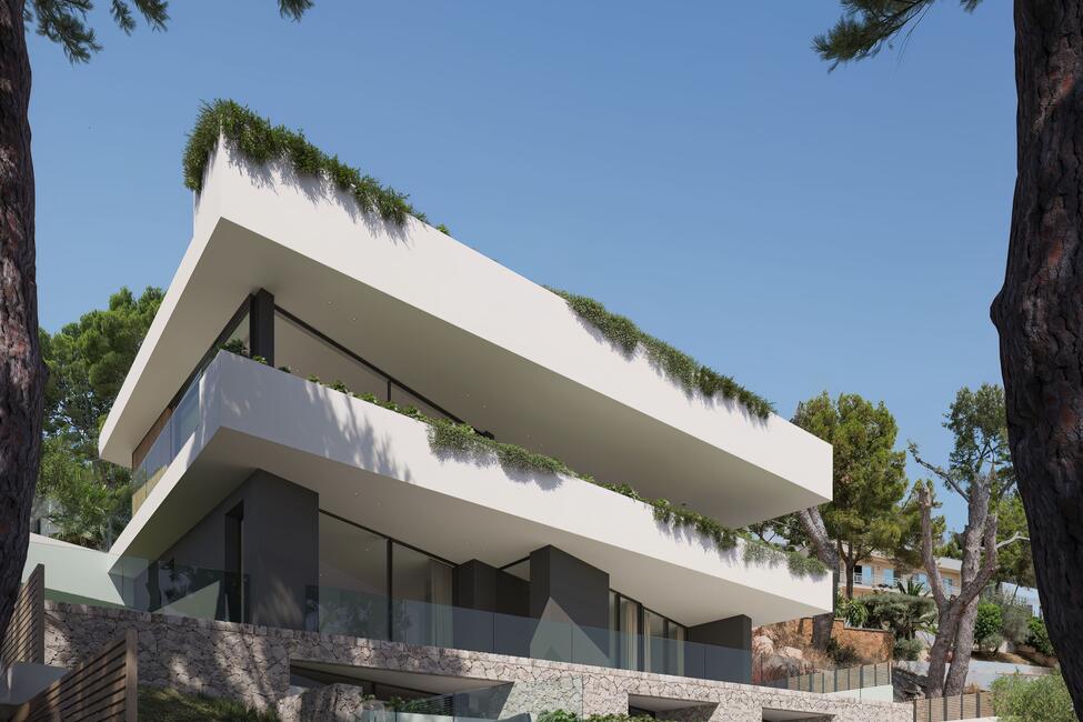 Impressive new-build villa with sea views in Costa d'en Blanes