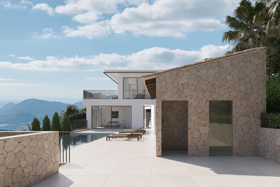 Spectacular new build villa with pool and panoramic views in Galilea