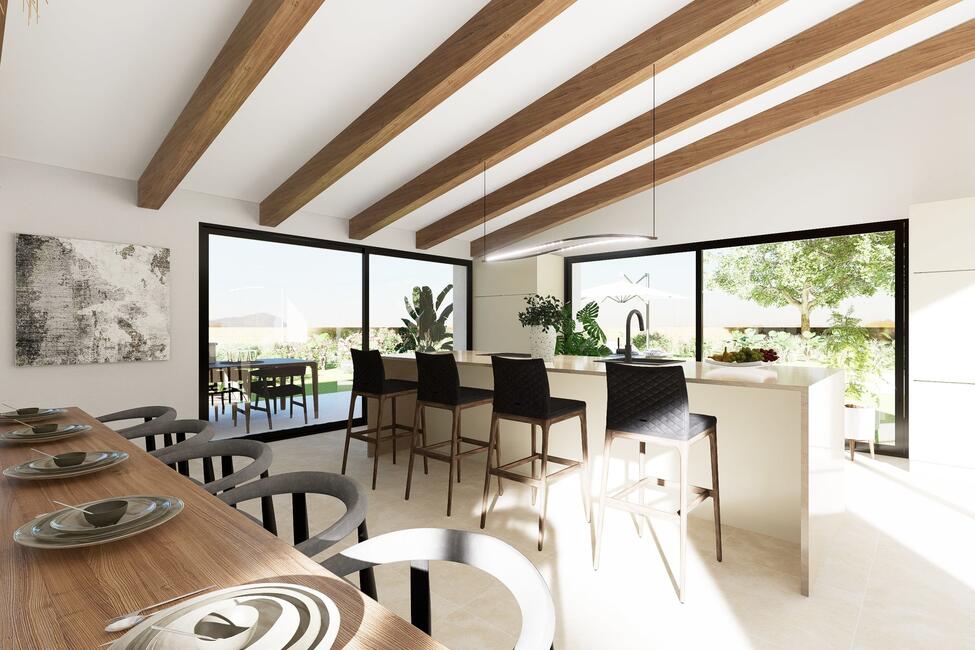 Fantastische Neubau-Finca mit Pool in Costitx