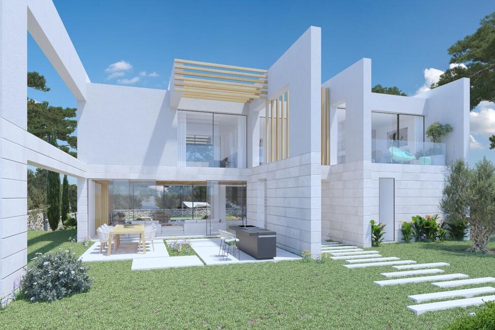 Invertir parcela con licencia y proyecto de una villa de lujo en Nova Santa Ponsa