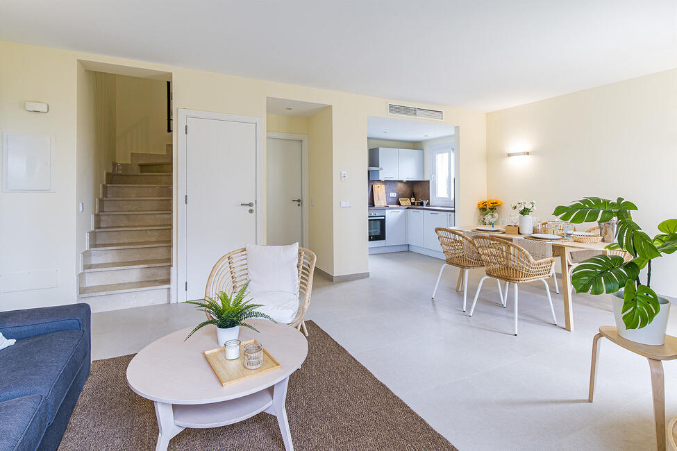 Attractive new-build villa with sea views in upmarket residential complex in Sa Rapita