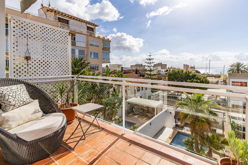 Charmantes Reihenhaus mit Pool und Blick auf den Hafen in Palma