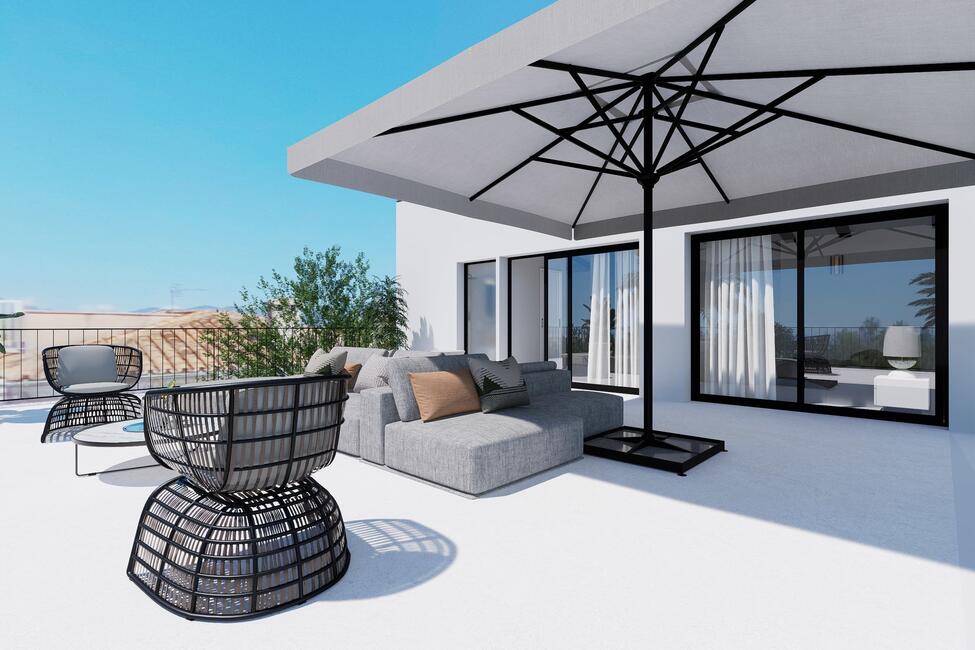 Attraktive Neubau-Villa mit Pool und Meeresweitsicht in Sa Cabaneta