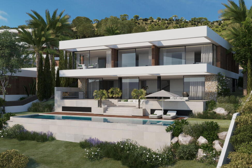 Einzigartige Neubau-Luxus-Villa mit traumhaften Meerblick in Paguera