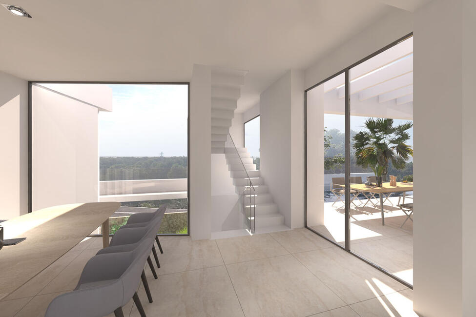 Top Designer-Neubau-Villa mit fantastischem Teil-Meerblick in El Toro