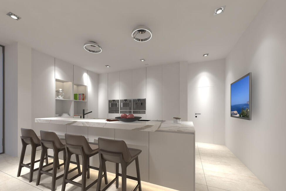 Top Designer-Neubau-Villa mit fantastischem Teil-Meerblick in El Toro