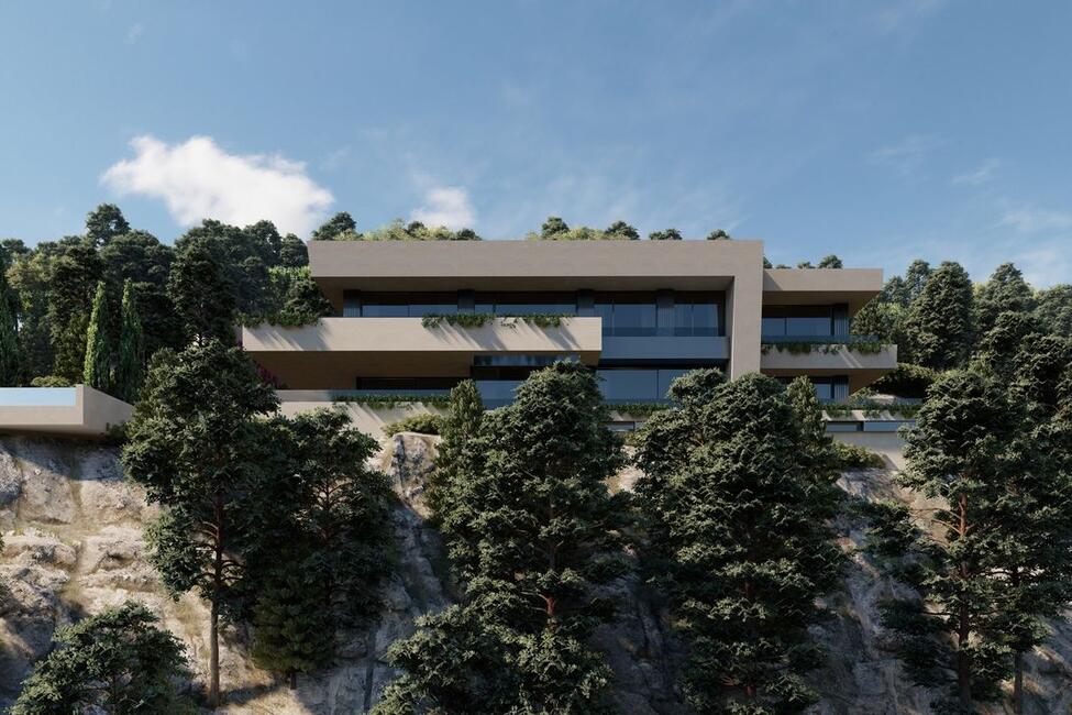 Gran terreno edificable con proyecto de chalet con vistas al mar en Son Vida