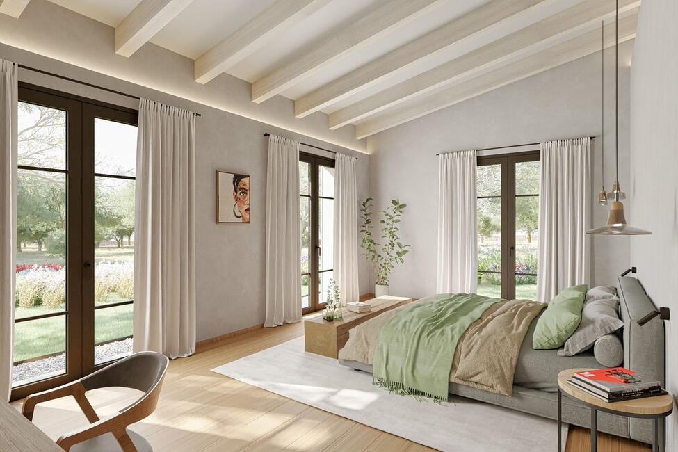 Moderne Neubau Luxus- Finca mit Pool und viel Privatsphäre in Santa Maria
