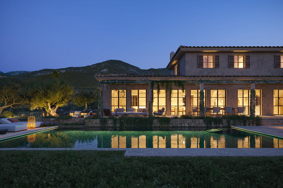 Impresionante finca de nueva construcción enclavada en el idílico paisaje de Santa Maria del Camí