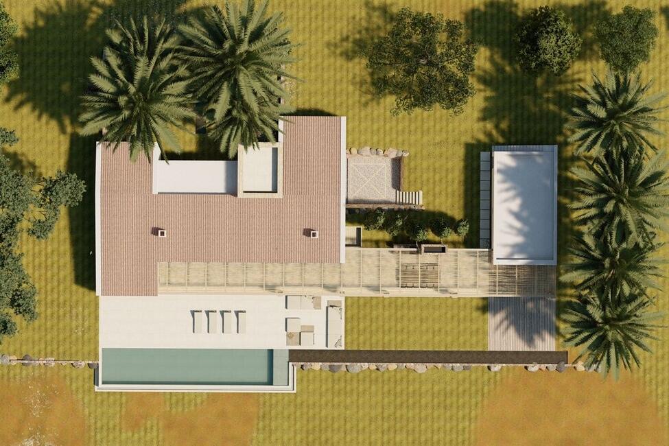 Elegante proyecto de nueva finca con piscina cerca de Ses Salines