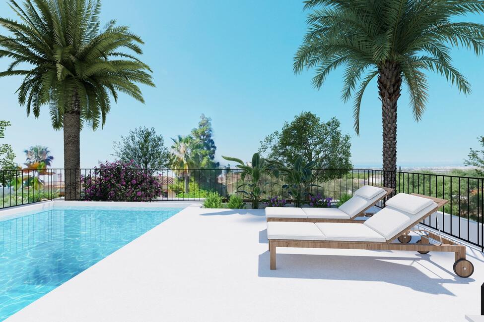 Attraktive Neubau-Villa mit Pool und Meeresweitsicht in Sa Cabaneta