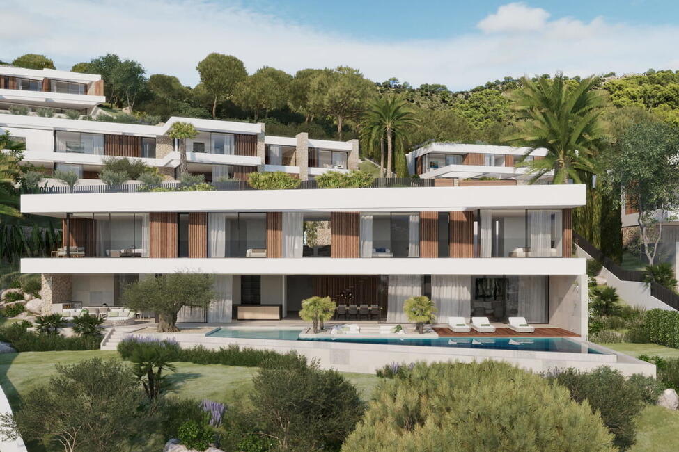 Impresionante villa de Villa de nueva construcción con Vistas a la bahía de Camp de Mar