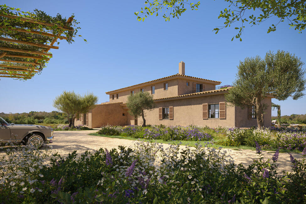 Impressive newly built finca nestled in the idyllic landscape of Santa Maria del Camí