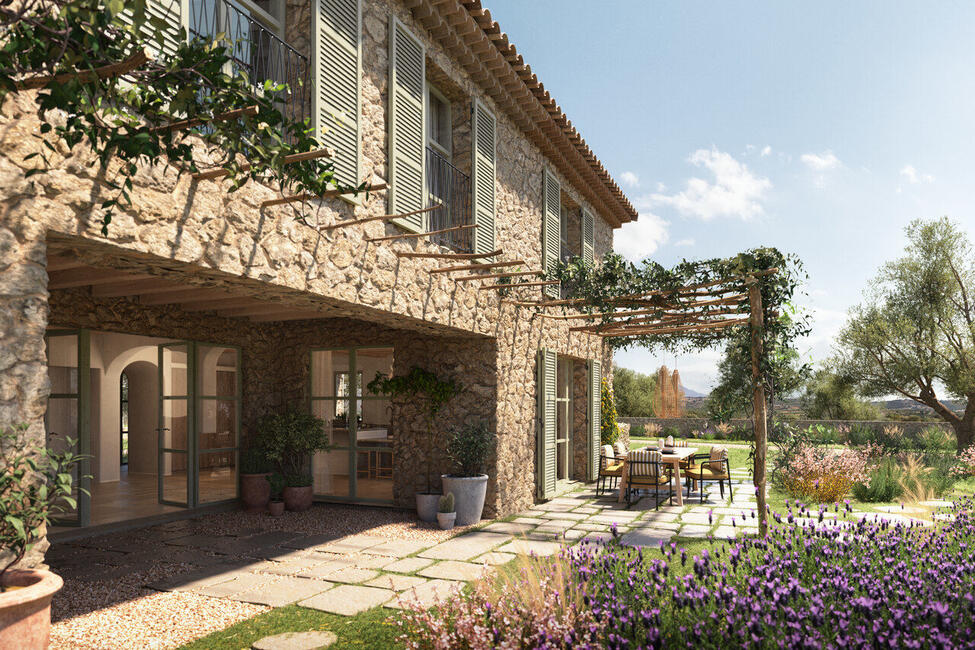 Finca única de nueva construcción con vistas al castillo y al Puig de Alaró en Alaró