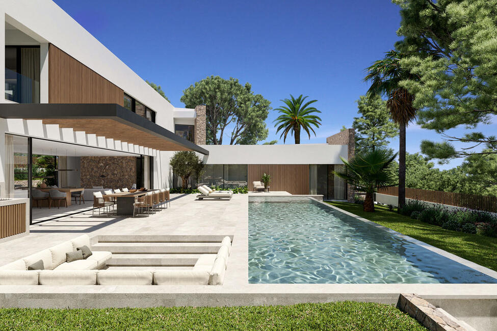 Exklusive Neubau-Villa mit Pool im gehobenen Wohngebiet Nova Santa Ponsa