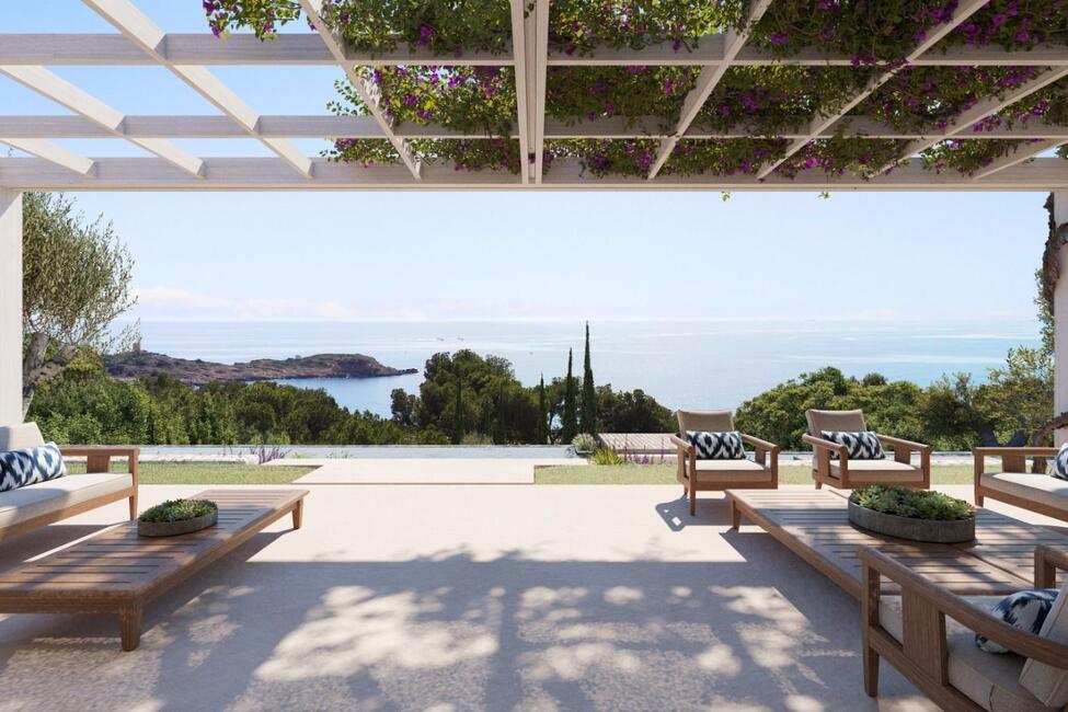 Unikat einer Neubau-Luxus-Villa mit spektakulärem Panoramameerblick in Bendinat