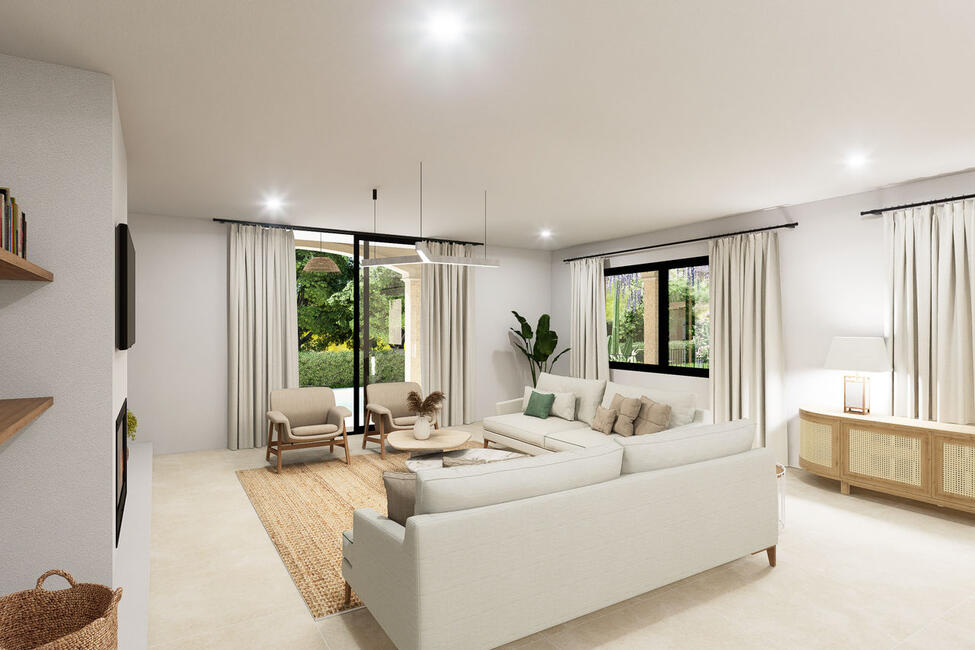 Top renovierte Villa mit Pool und privatem Tennisplatz in Pòrtol