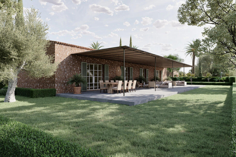 Luxuriöse Neubau-Finca mit Pool, in Strandnähe in Sa Rápita