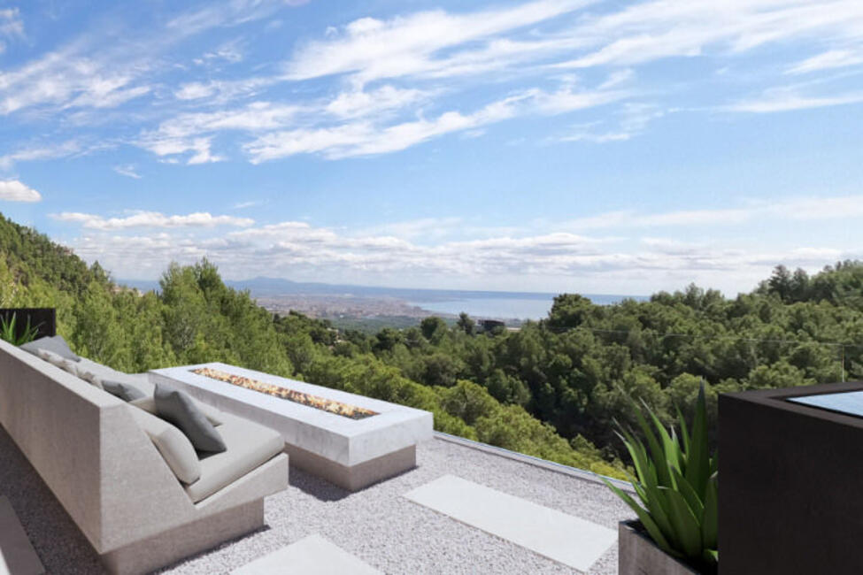 Espectacular chalet con vistas a la bahía de Palma en Son Vida