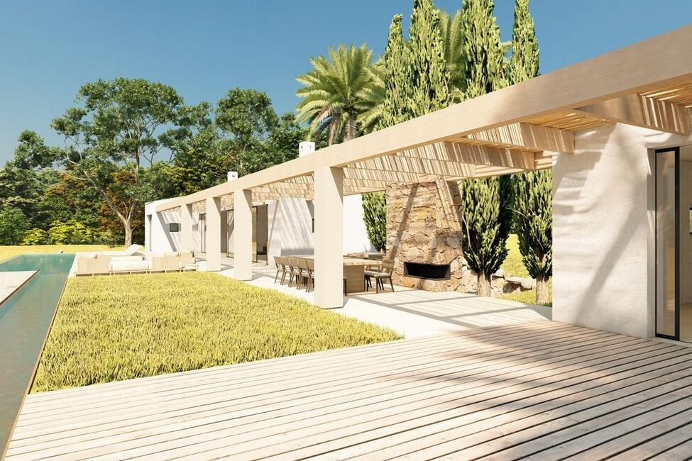 Elegantes Finca Neubauprojekt mit Pool bei Ses Salines