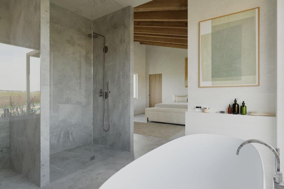 Ebenerdige Neubau-Finca mit Pool in Vilafranca de Bonany