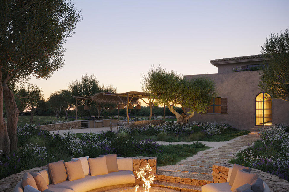 Impresionante finca de nueva construcción enclavada en el idílico paisaje de Santa Maria del Camí