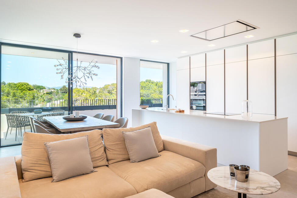 Beeindruckendes Meerblick-Penthouse mit einzigartiger Dachterrasse mit privatem Pool in Nova Santa Ponsa