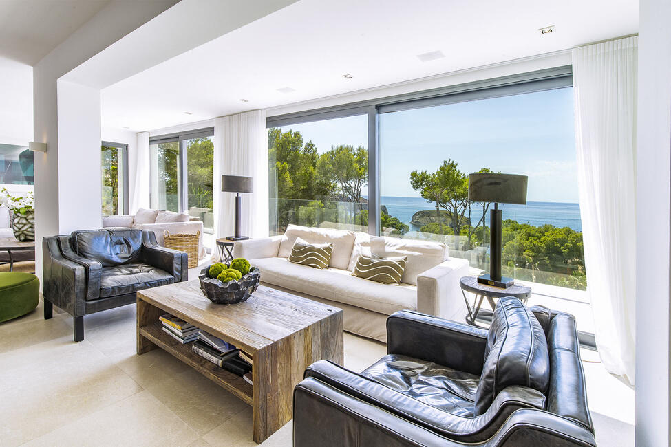 Luxusvilla mit Pool, privatem Tennisplatz und Meerblick in Santa Ponsa