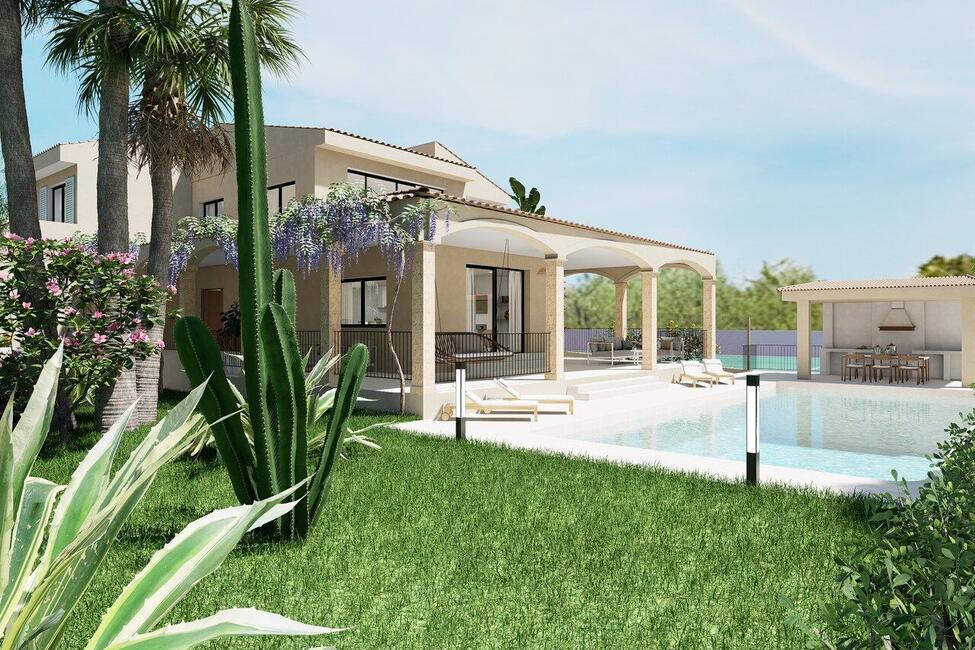 Top renovierte Villa mit Pool und privatem Tennisplatz in Pòrtol