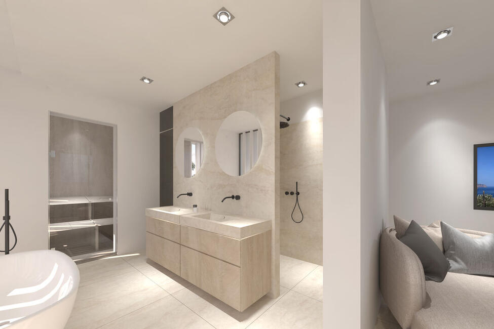 Top Designer-Neubau-Villa mit fantastischem Teil-Meerblick in El Toro